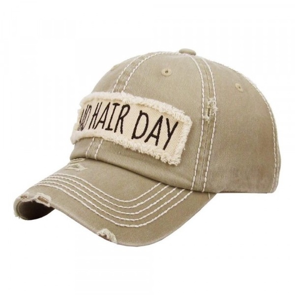 ❤️BESTSELLER❤️Khaki Bad Hair Day  baseball cap - Picture 3 of 8